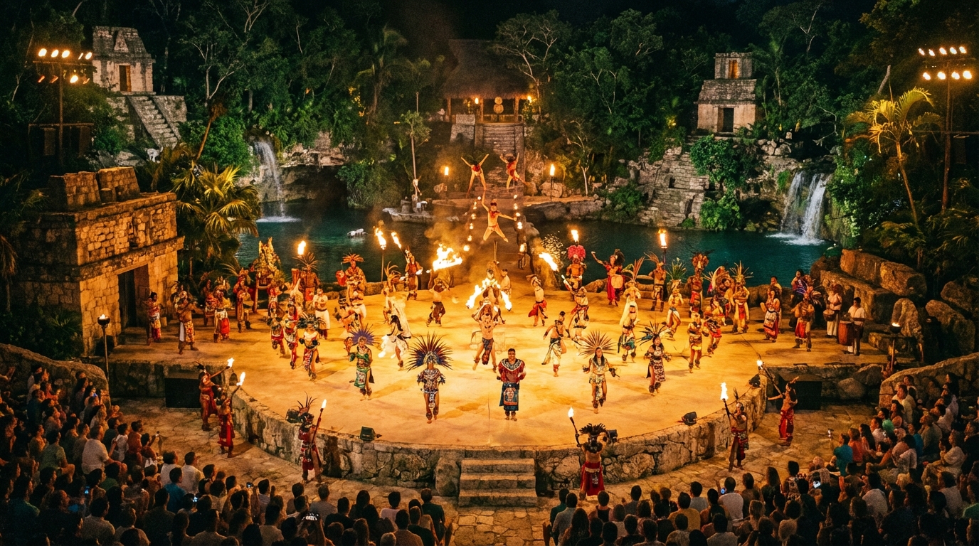 Espectáculo nocturno de Xcaret