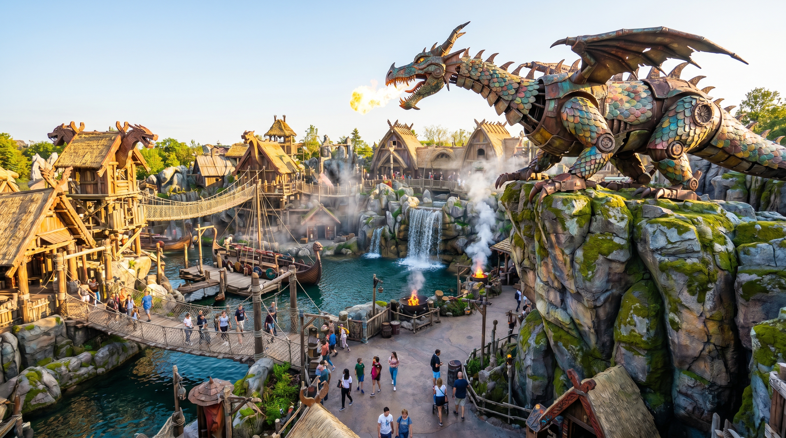 Isla de Berk en Epic Universe