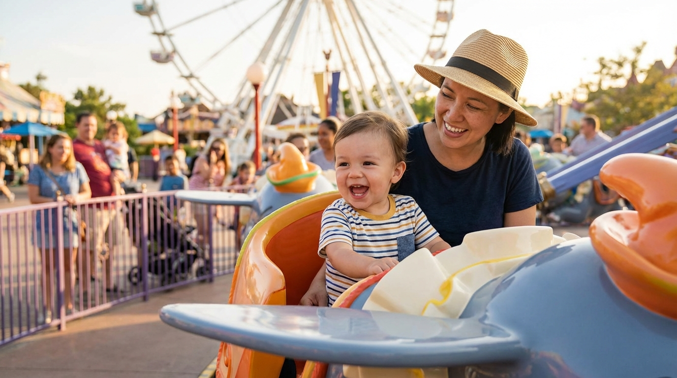 Niño primera atracción