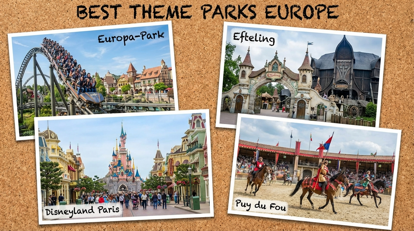 Mejores parques Europa collage