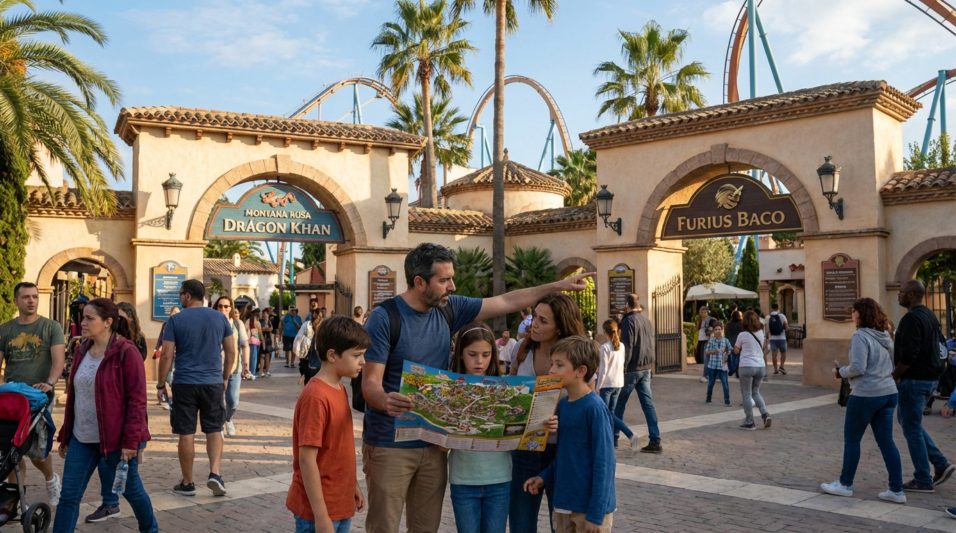 Visitantes parque España