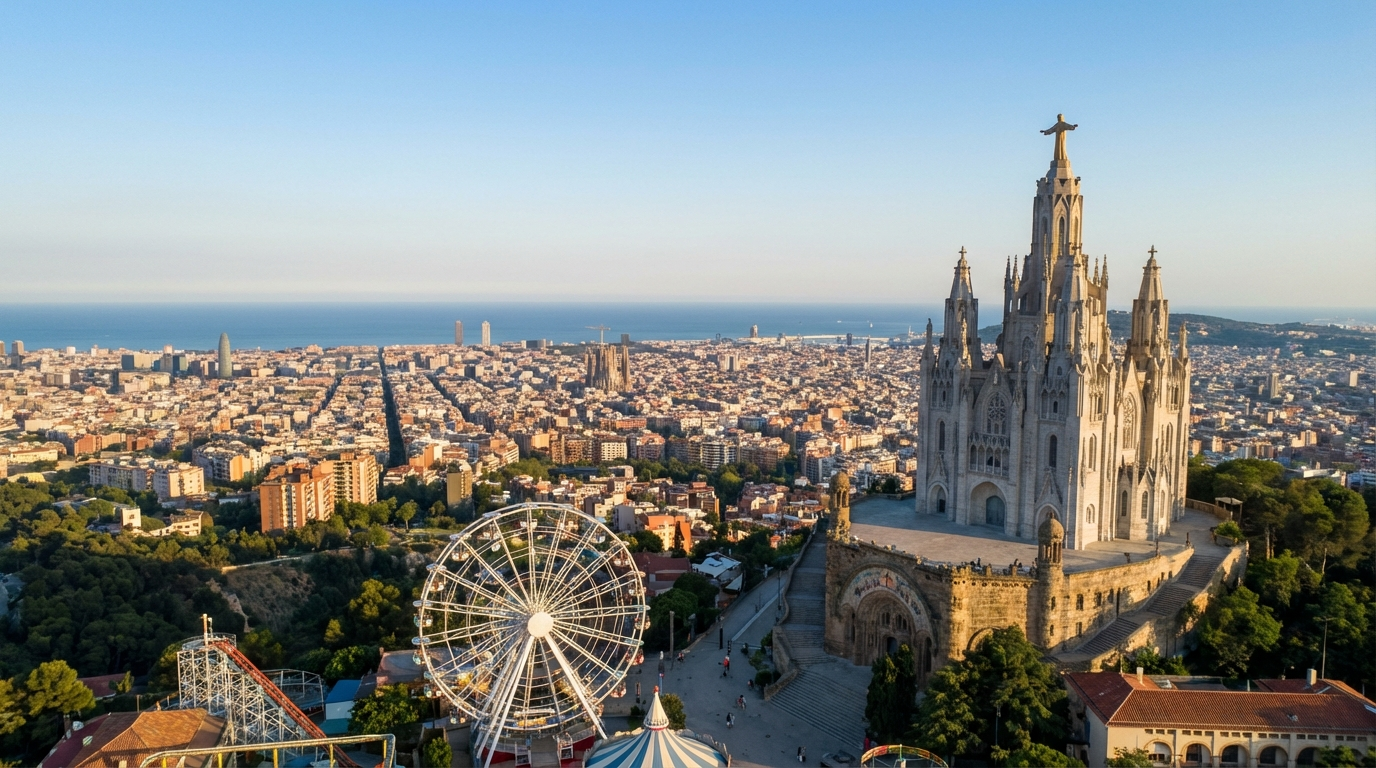 Tibidabo vistas Barcelona