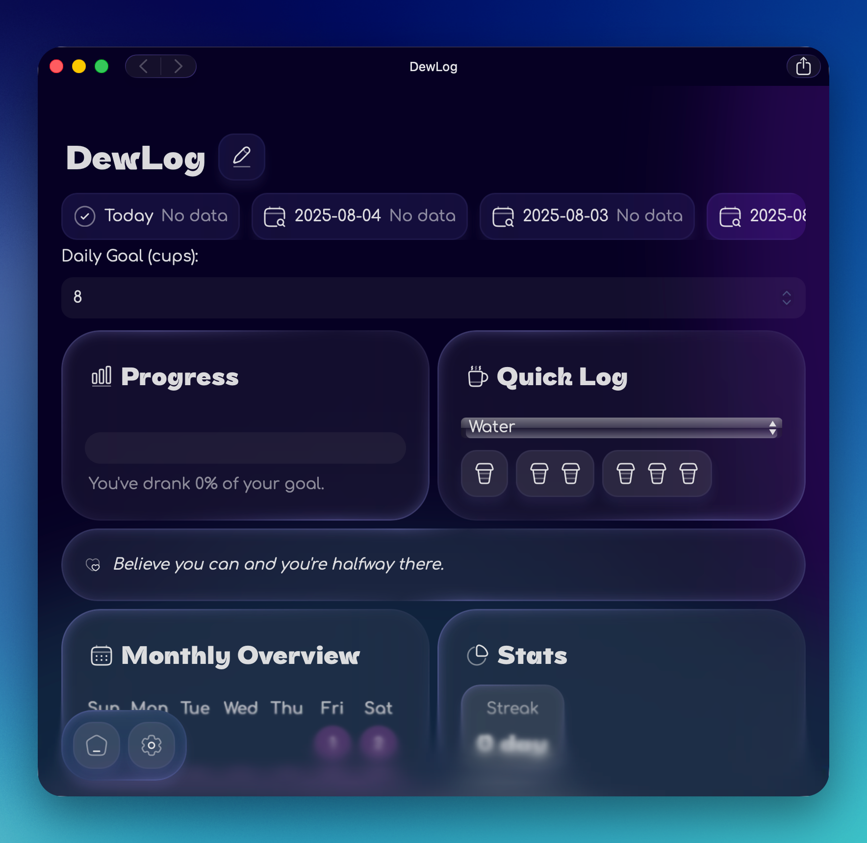 DewLog Screenshot