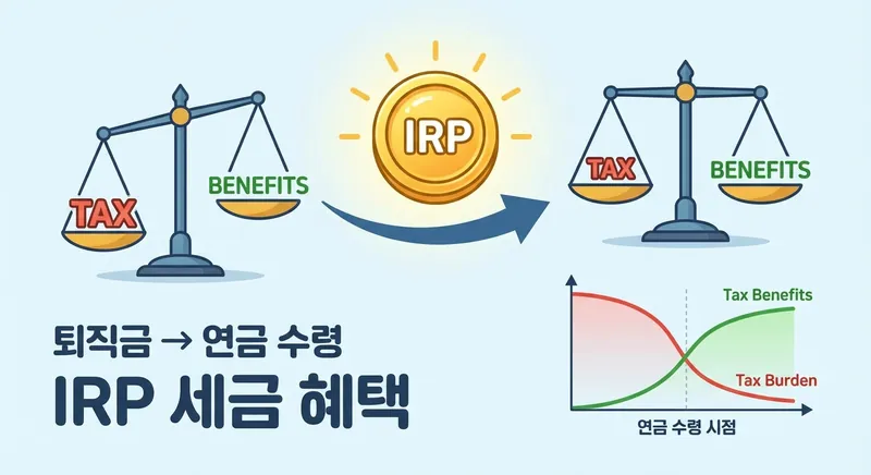 IRP 계좌를 통한 퇴직금 연금 수령과 절세 효과