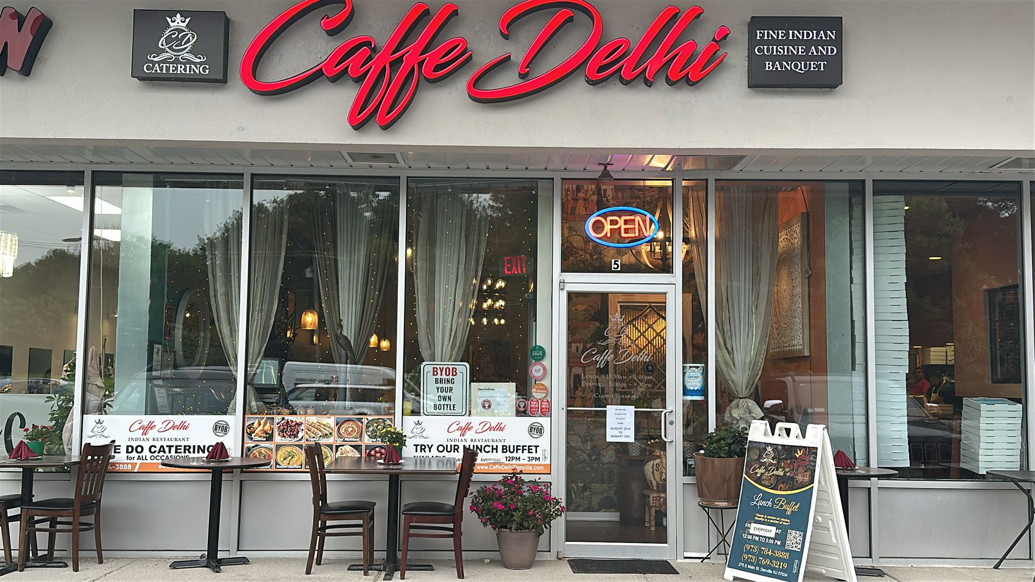 Caffe Delhi New Jersey Denville Indian Restaurant Catering Private Events Menu