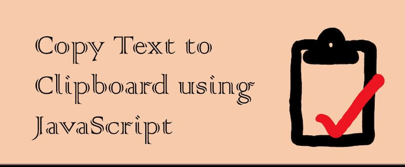 copy text to chipboard using javascript