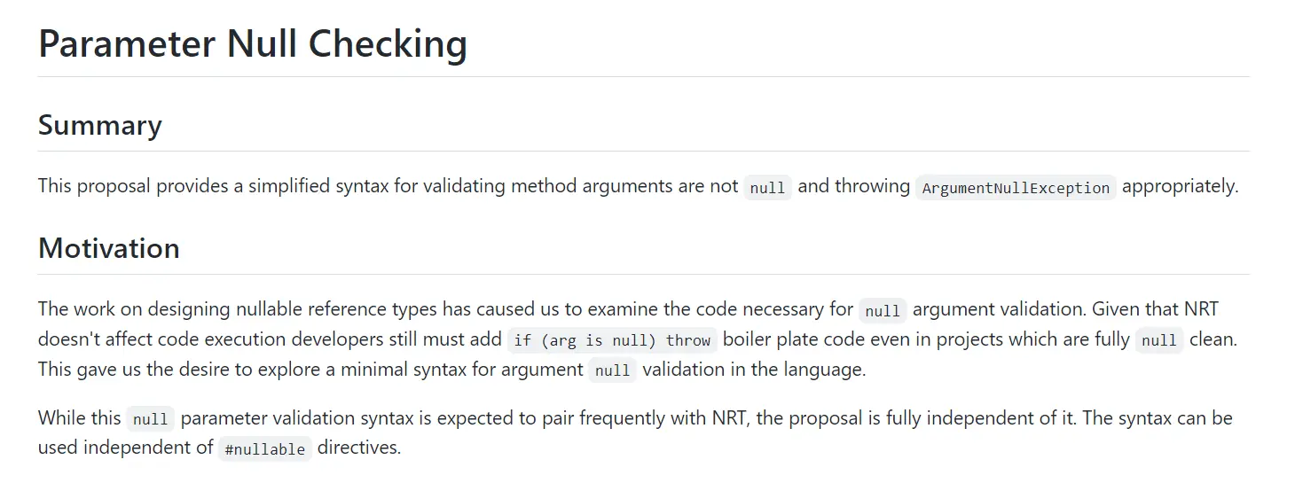 preview: new parameter null checking