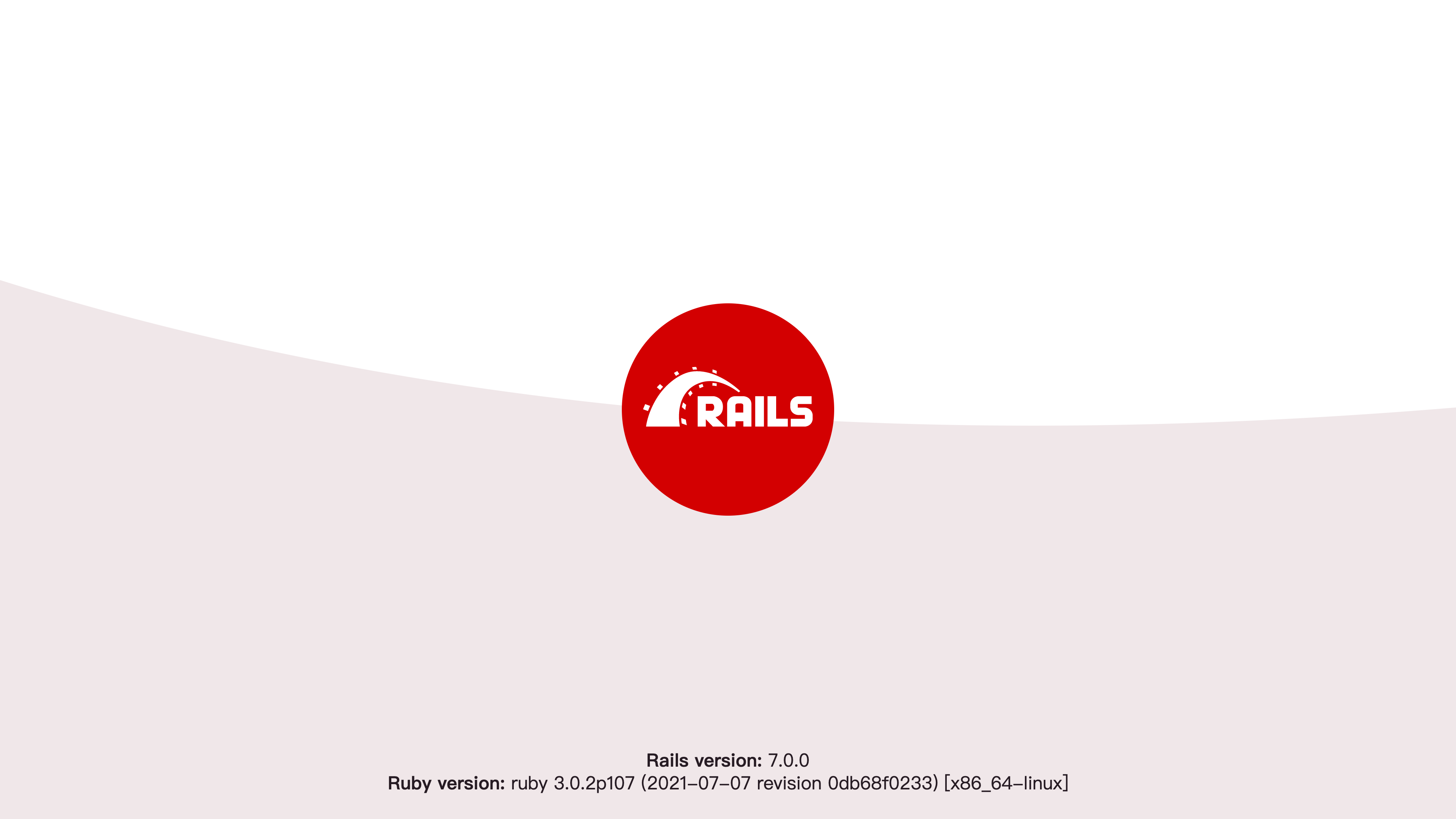 Rails launch page