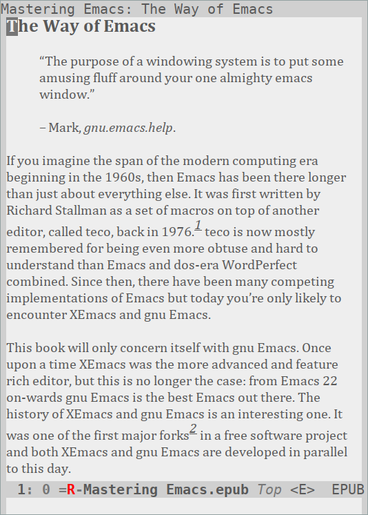 Read EPUB eBooks in Emacs