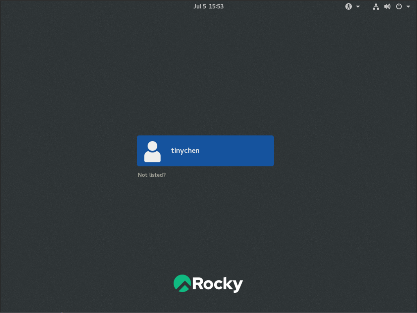 Rockylinux Installation