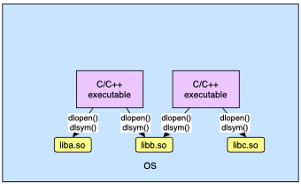 C/C++ programs load dynamic link libraries