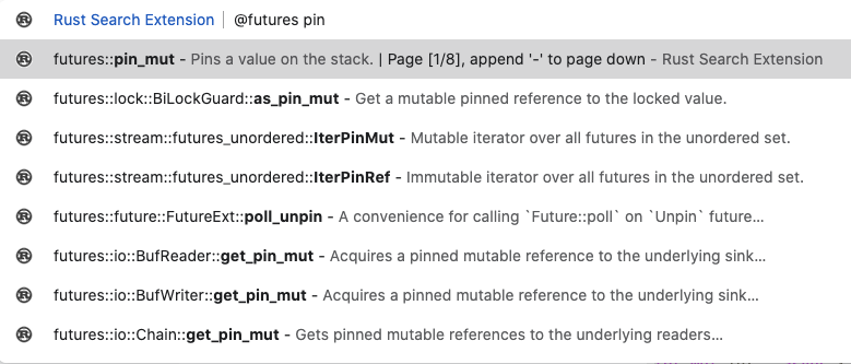 There are also many APIs related to Pin in futures-rs