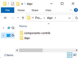 dapr and components-contrib