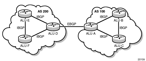 BGP network topology