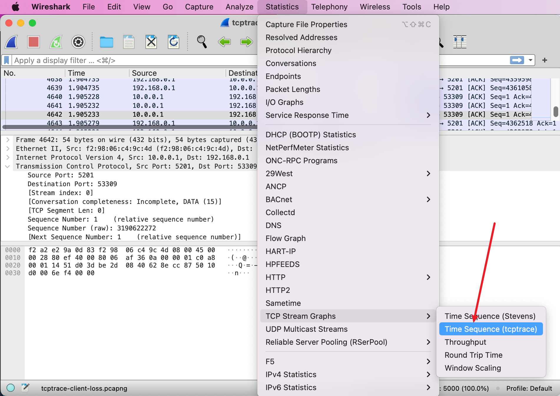 tcpdump wireshark end of file on pipe magic during open.