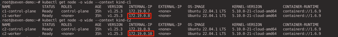 IP addresses of the two Gateway Nodes