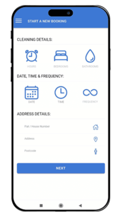 Cleaning service app