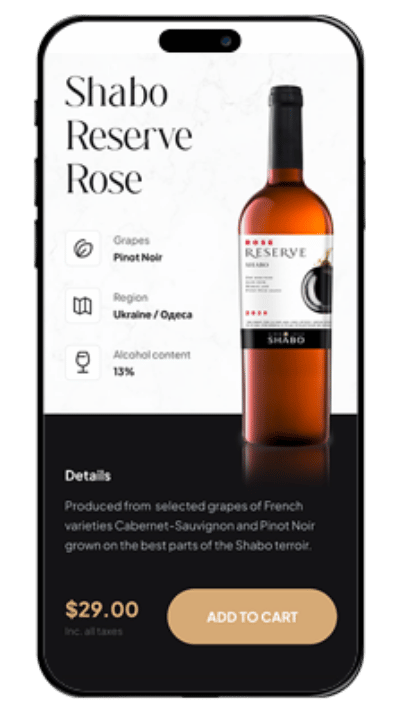 Wine & Spirits App Development