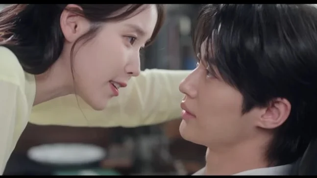 A visually striking, romantic close-up of the protagonists, featuring an artful composition and vibrant, rich colors. - 21st Century Grand Prince's Lady: A Royal Romance Redefined (K-Drama Review)