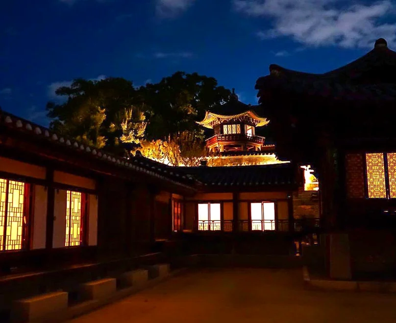 Traditional tea and snack ceremony