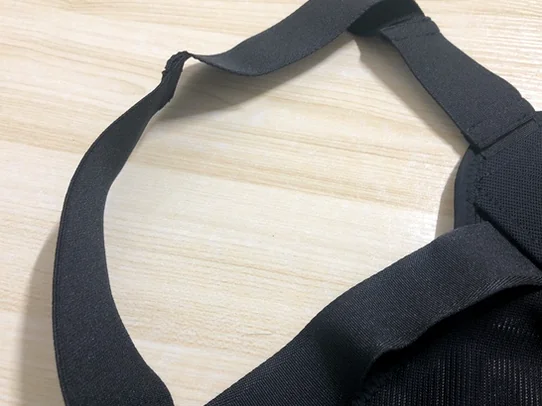 Macro shot of the upper straps and high-quality stitching of the Medicaid supporter demonstrating craftsmanship - Mastering Ergonomic Comfort: A Deep Dive into the Medicaid Style Care Back Stretching Band