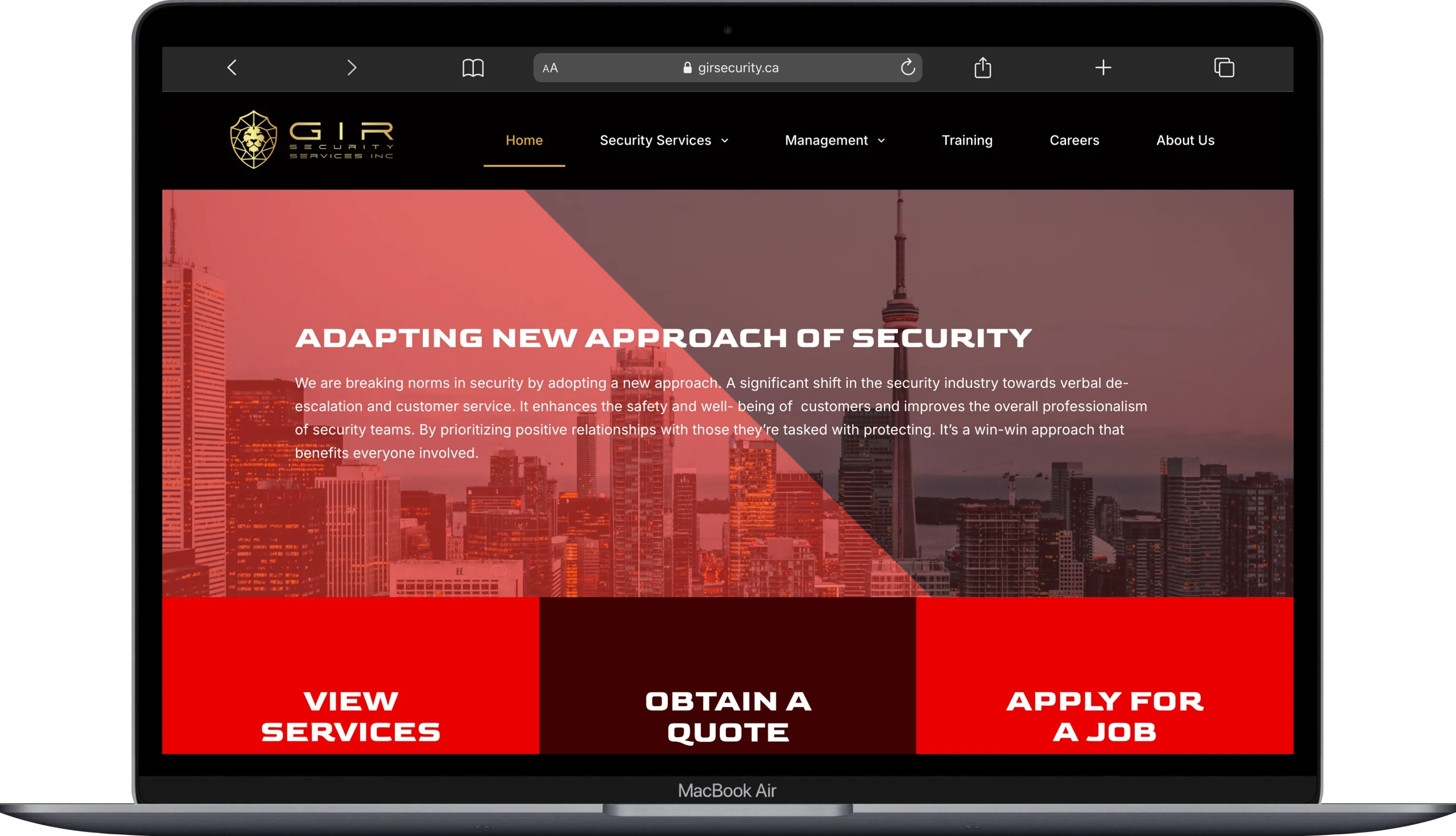 GIR Security Website