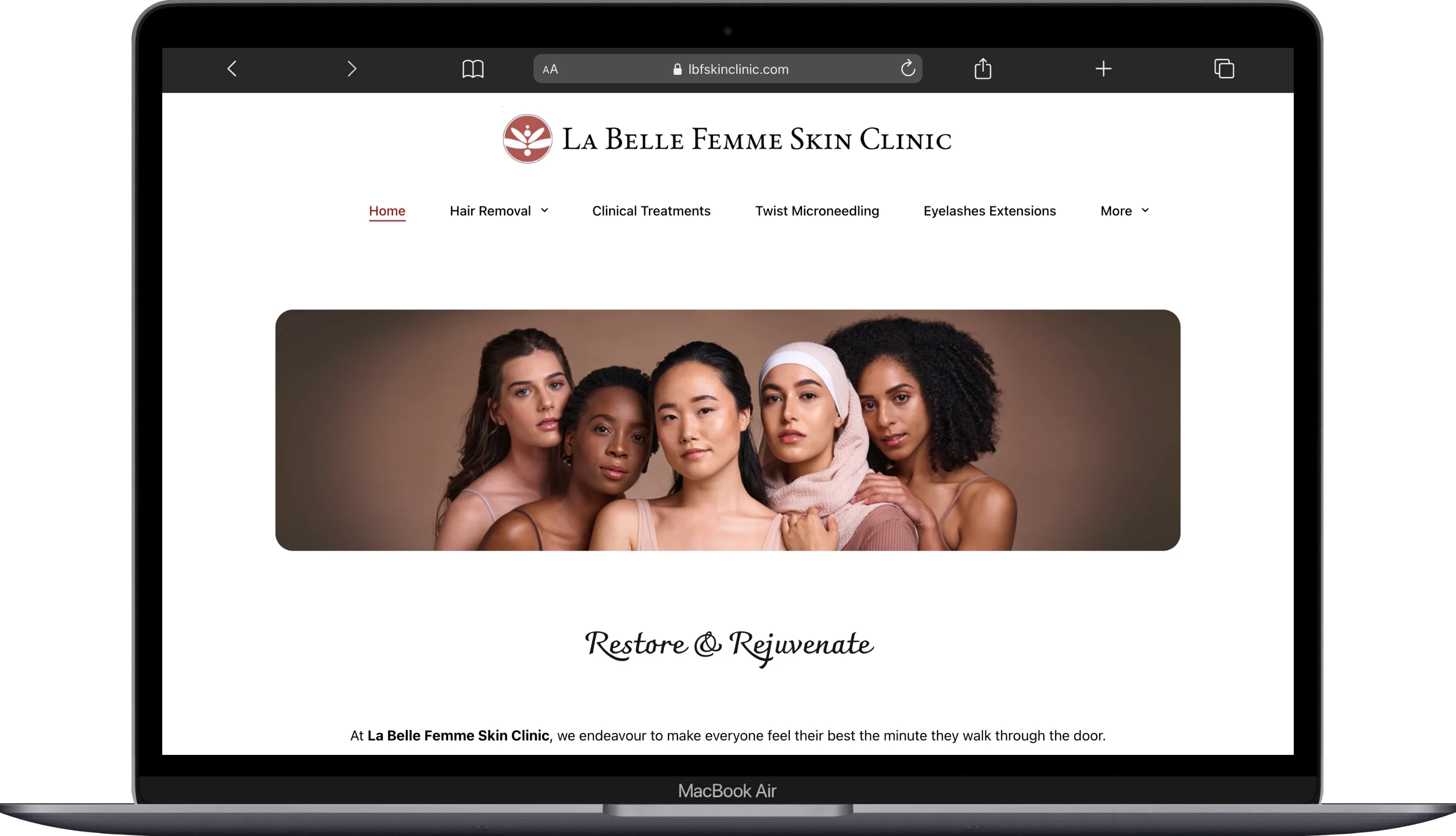 LBF Skin Clinic Website