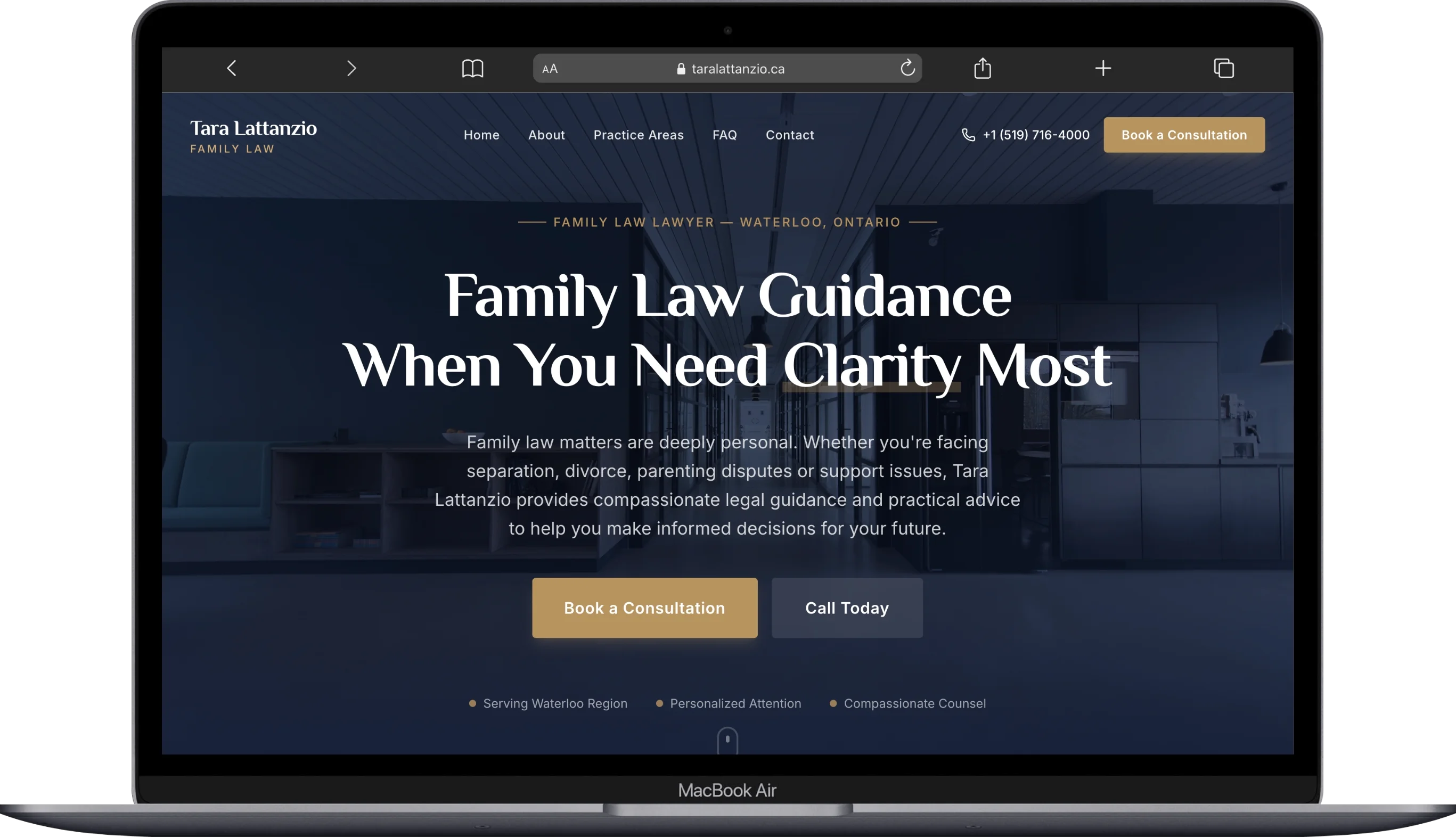 Tara Lattanzio Family Law Website