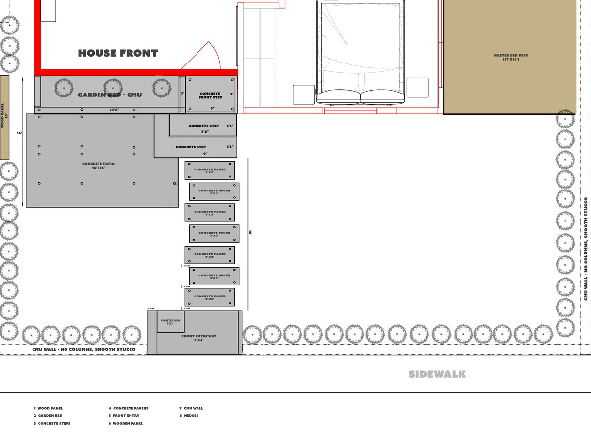 Front yard plan