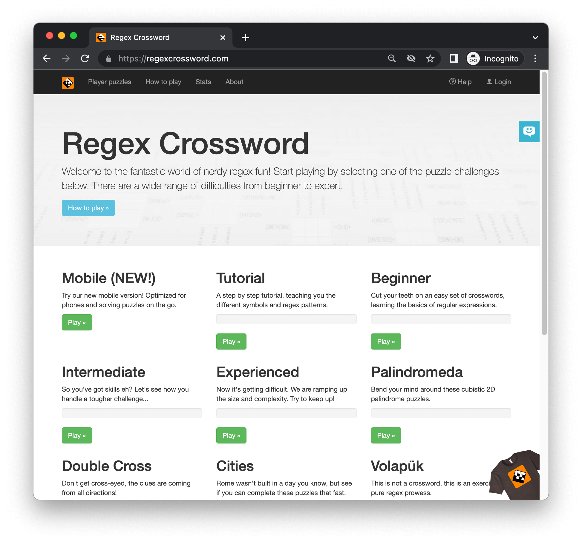 Regex Cross­word