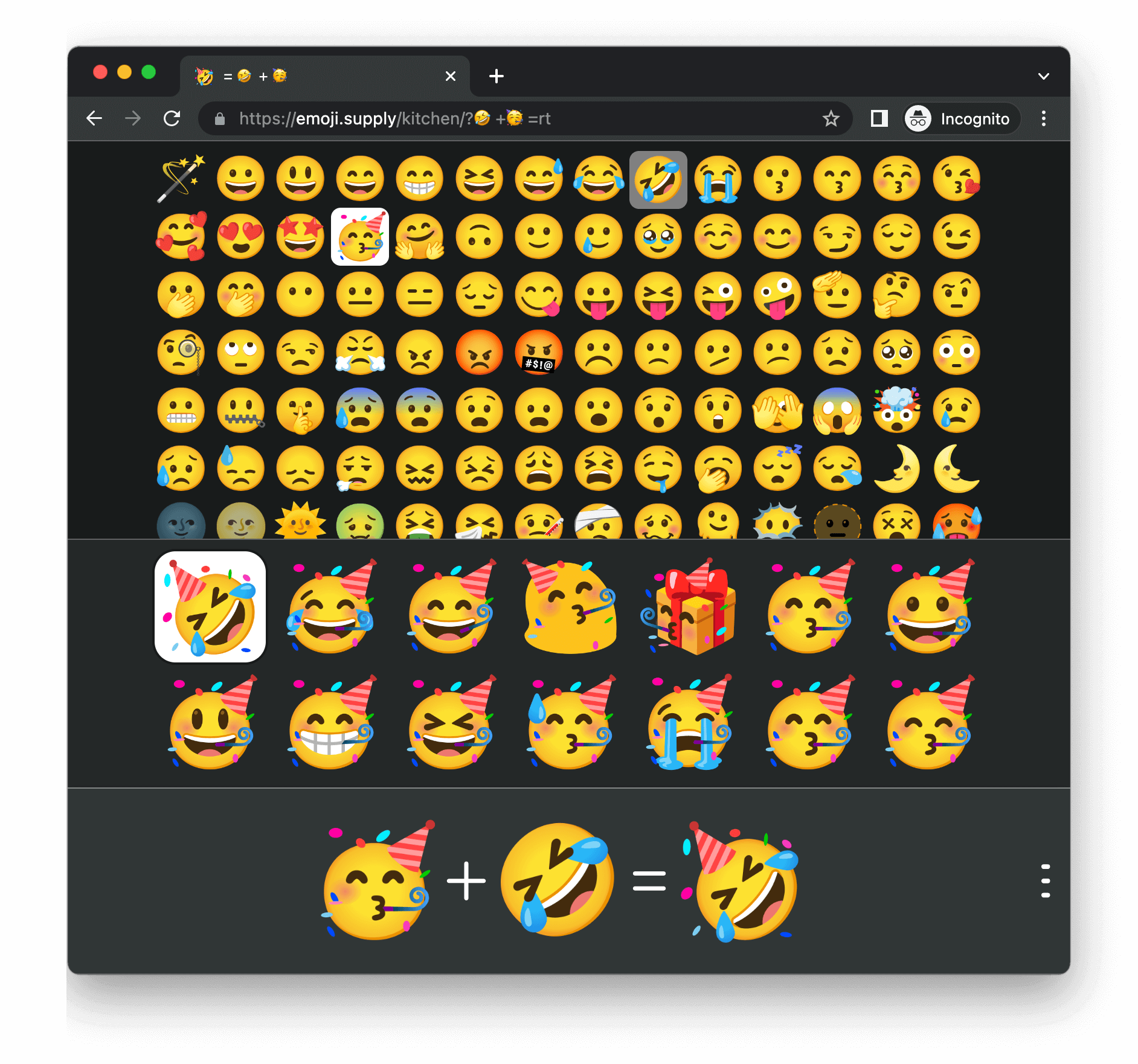 Emoji Kitchen Browser