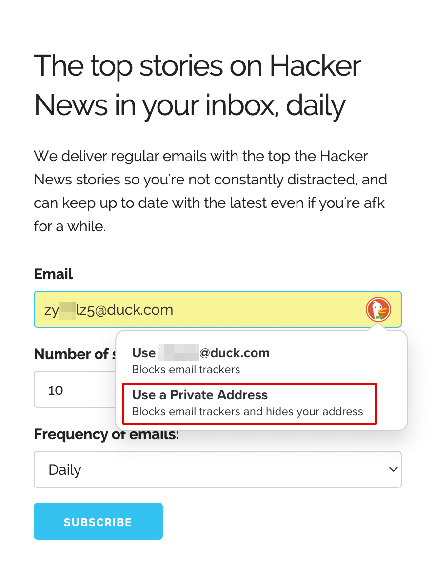 DuckDuckGo Email Protection