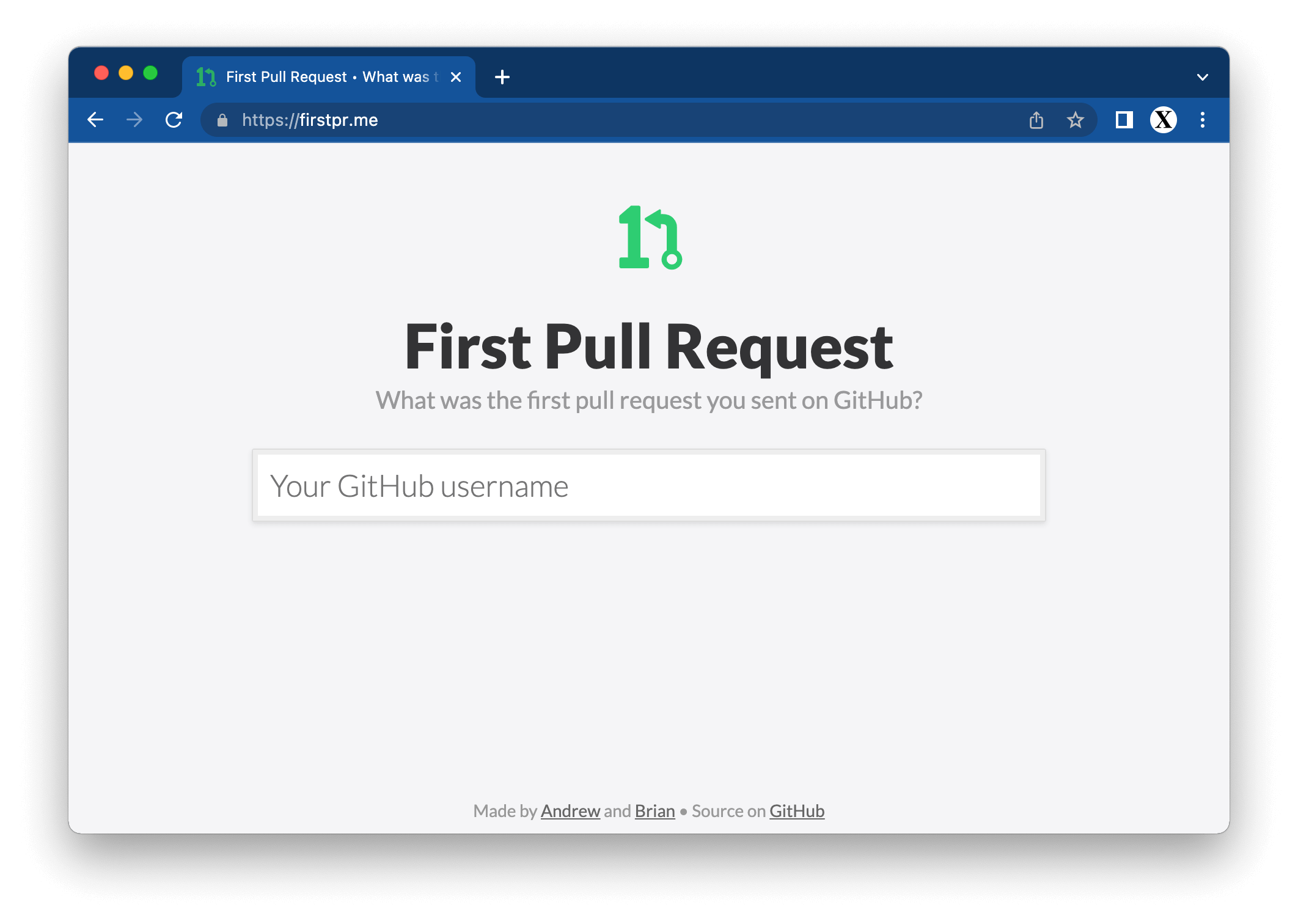 First Pull Request