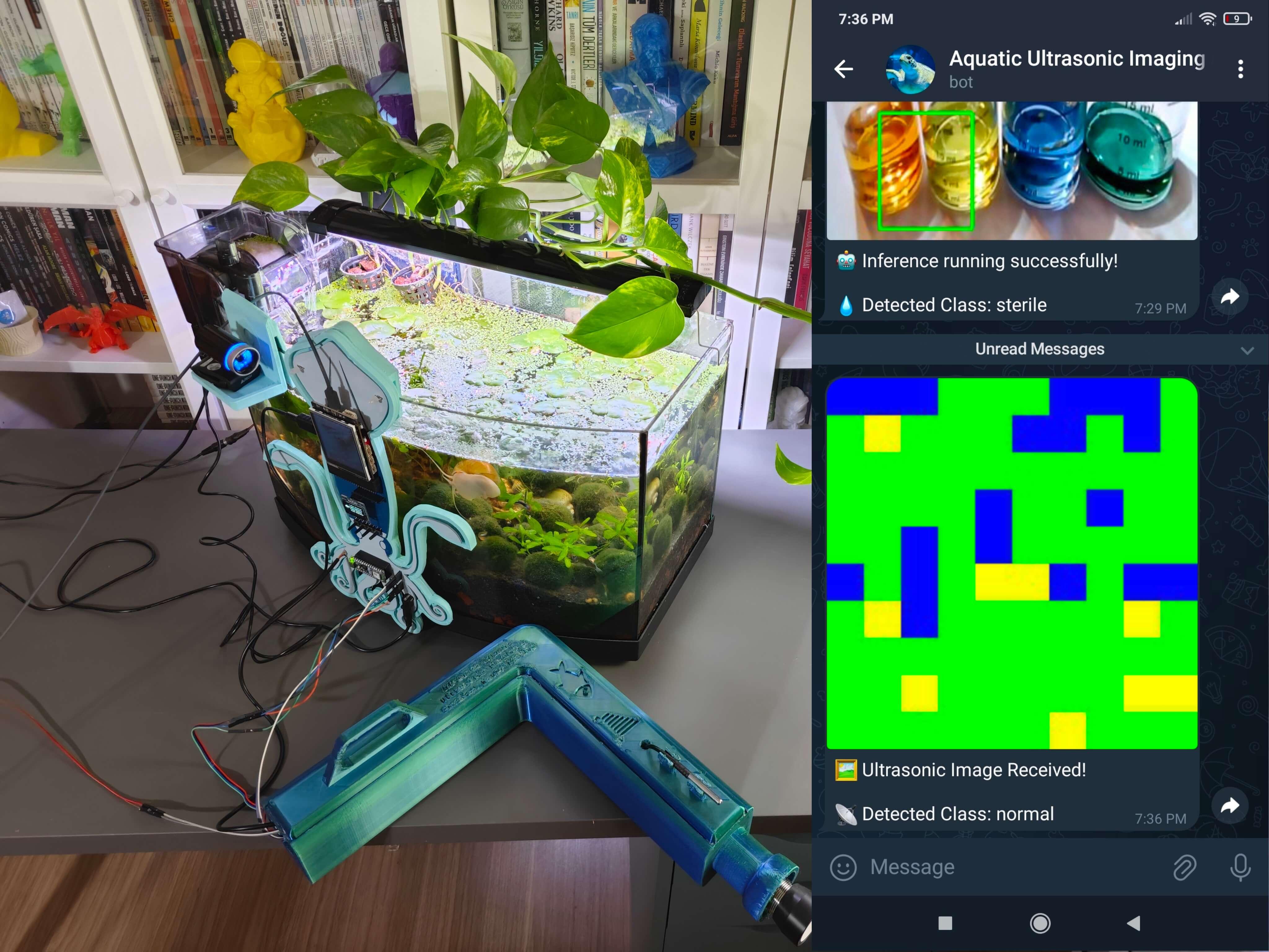 การทำ Aquatic Ultrasonic Imaging และ Chemical Water Testing แบบ AI-based