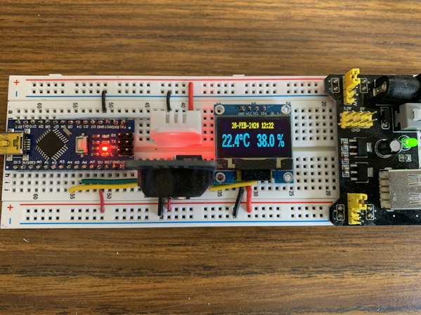Arduino Nano ใช้ Median Filter เพื่อแสดงผล DHT22 และ RTC