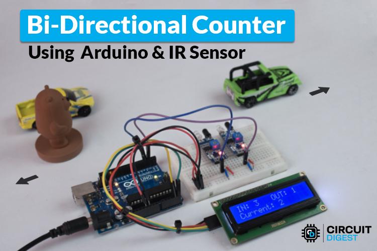 โปรเจกต์ DIY Bi-Directional Counter โดยใช้ Arduino และ IR Sensors