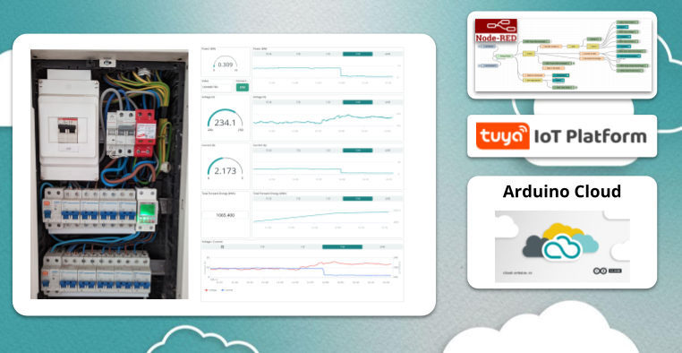 การทำ Home Energy Monitoring ด้วย Tuya compatible energy meter และ Arduino Cloud