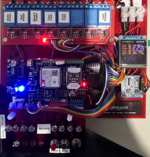 MEGA + WiFi based Hydroponics Controller.