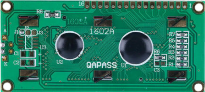 16x2 LCD back
