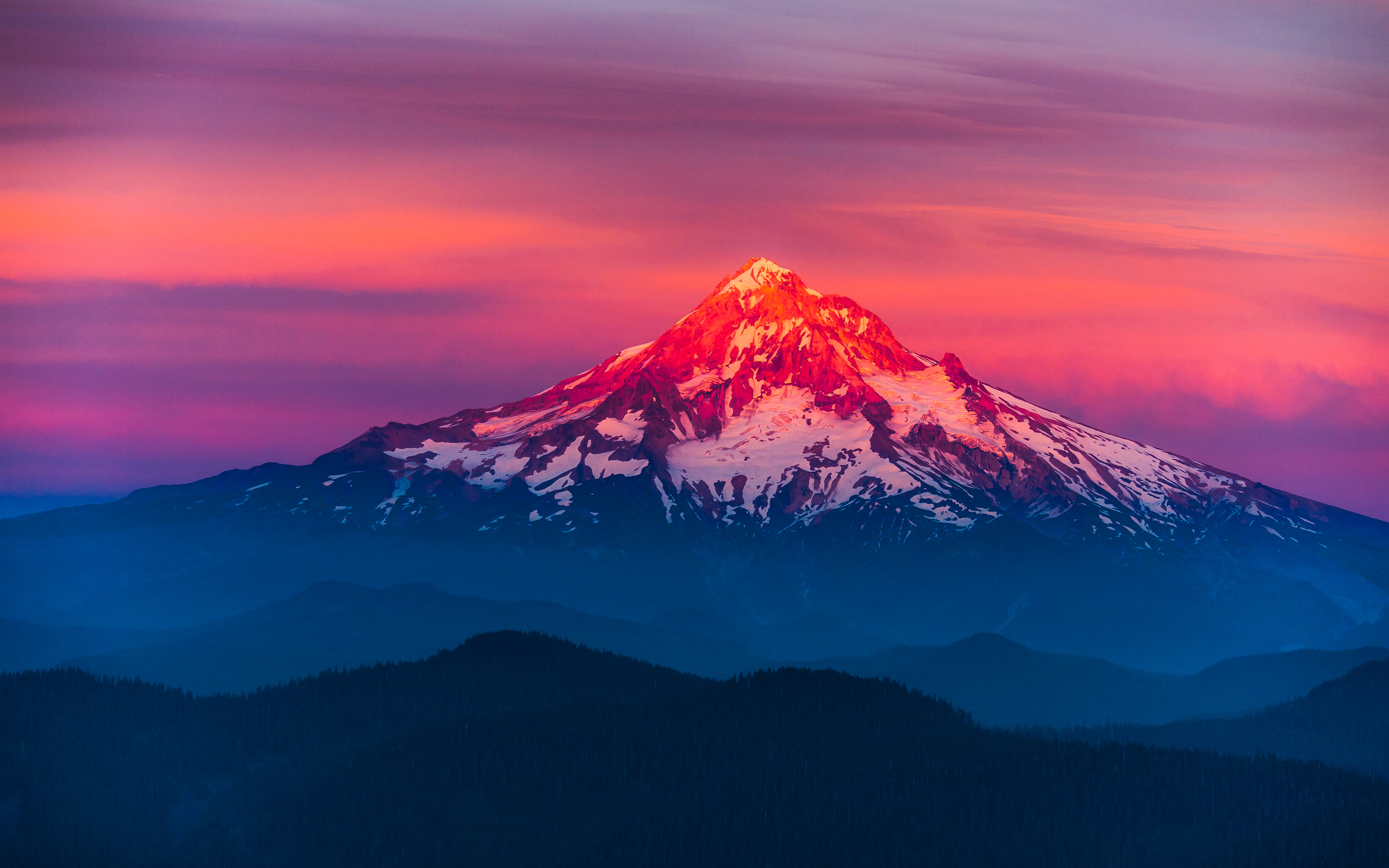 mt hood painted - mac壁纸