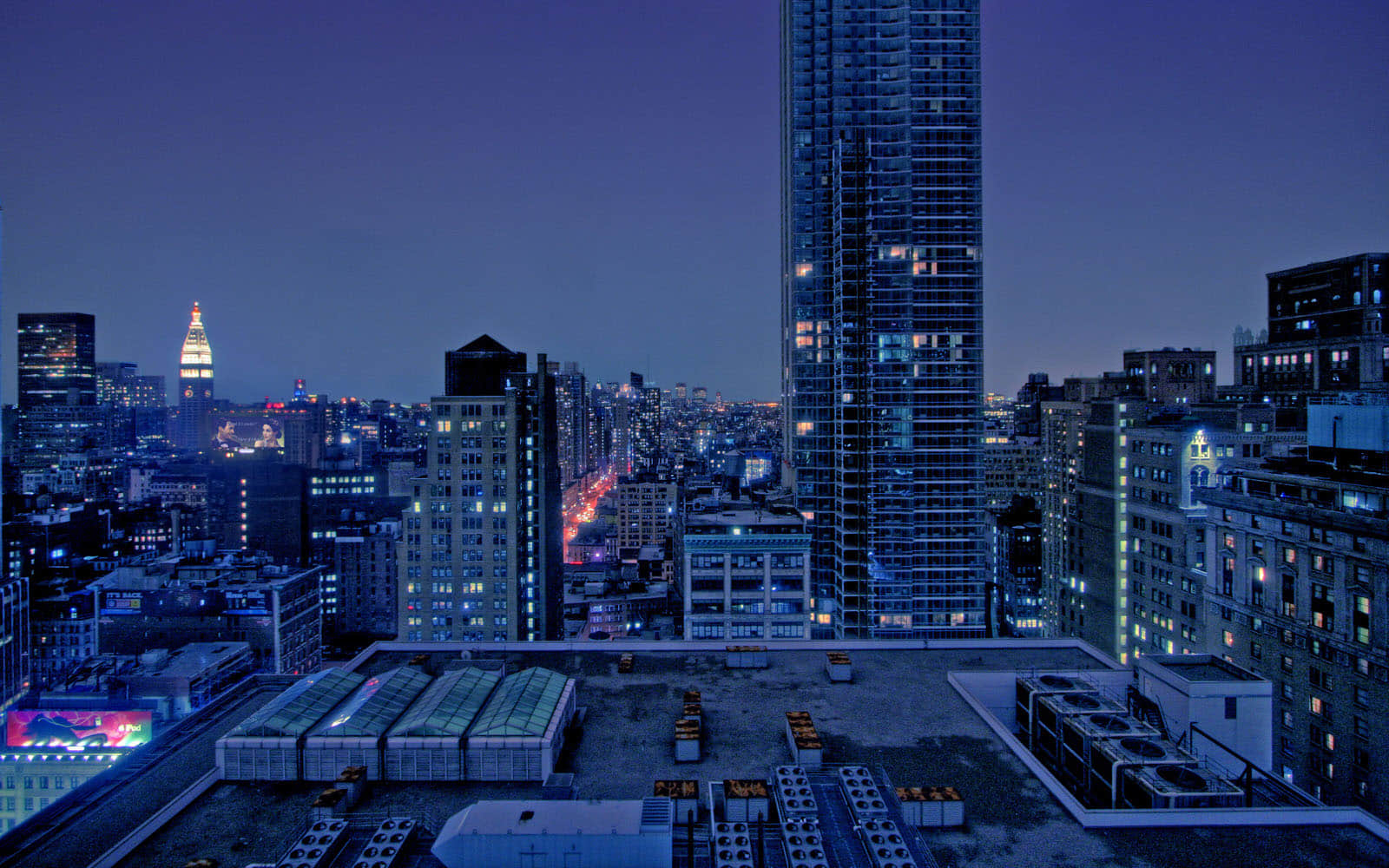 曼哈顿夜景高清壁纸