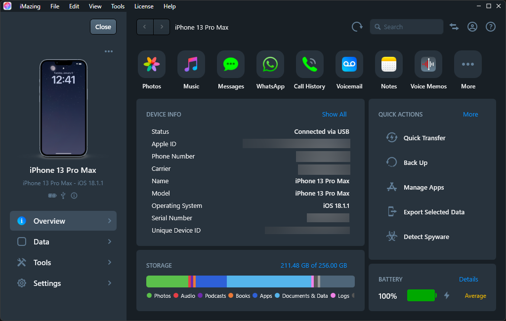 iMazing Screenshot