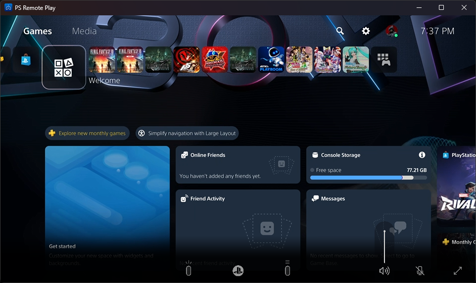 PS Remote Play Screenshot