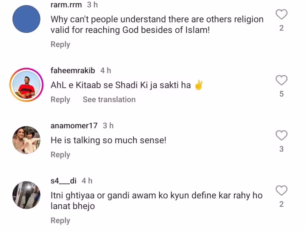 Hassan Ahmed Heavily Criticized for Wishing Sunita to Convert to Islam