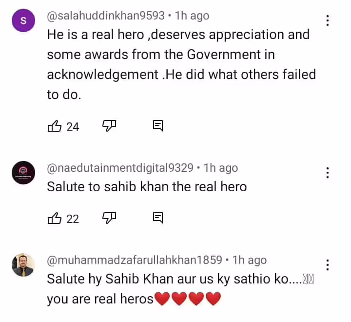 Sahib Khan's Battagram Chairlift Heroism Applauded
