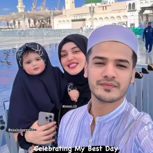 Kanwal Aftab And Zulqarnain Sikandar In Madinah With Aizal