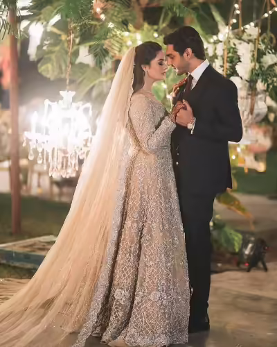Minal Khan Walima Pictures With Her Husband Ahsan Mohsin Ikram