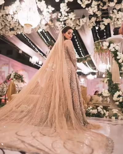 Minal Khan Walima Pictures With Her Husband Ahsan Mohsin Ikram