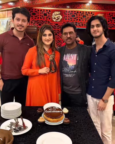 Sahiba And Rambo Celebrate 25 Years Of Marriage