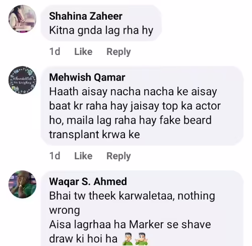 Public Unimpressed By Zuhab Khan's Beard Transplant